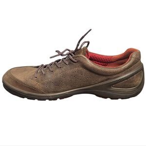 Ecco Natural Motion Mens Brown Leather Sneakers, Size 11
